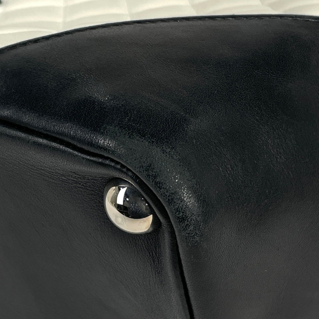 シャネル カンボンライン トートバッグ ココマーク マトラッセ ショルダーバッグ トートバッグ レザー ホワイト ブラック レディース 【中古】brbag