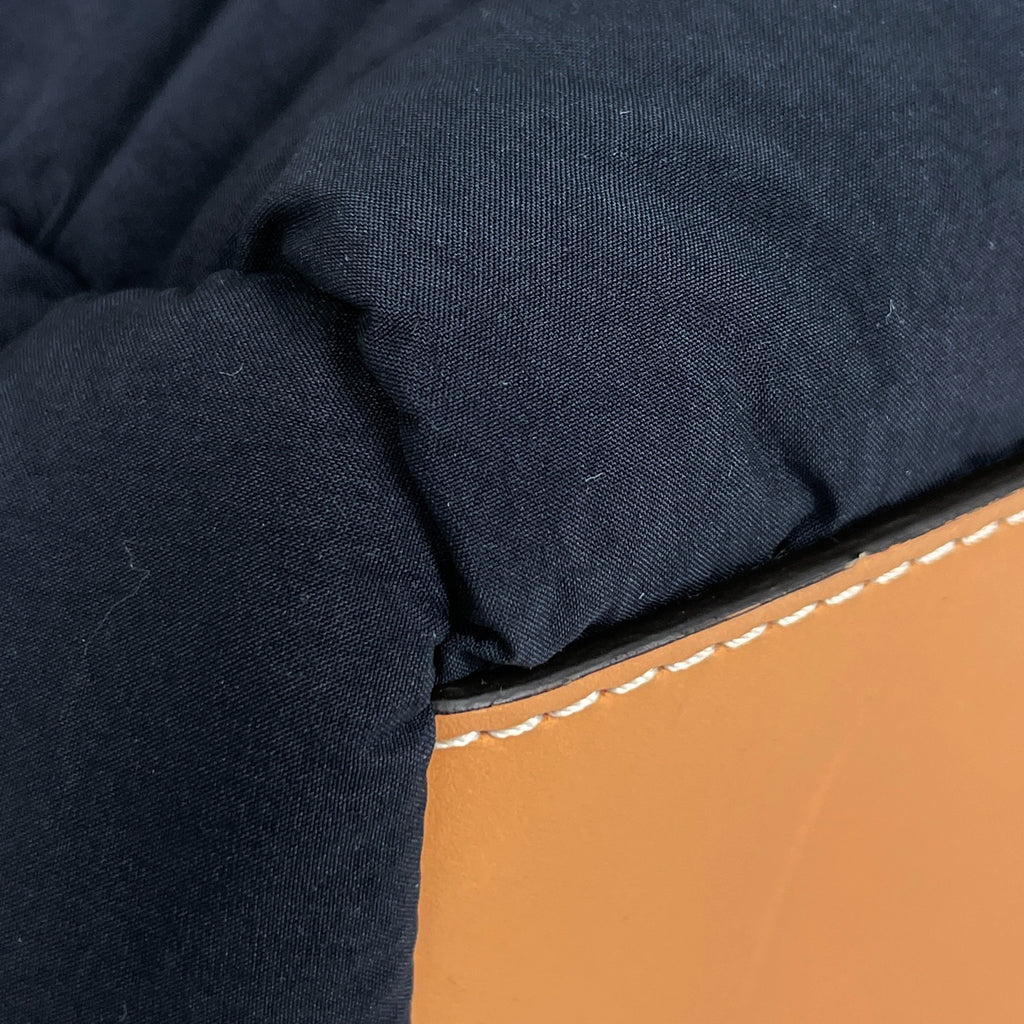 モンクレール トート ミディアム ロゴ ハンドバッグ トートバッグ ネイビー ブラウン H209E5D00006 レディース 【中古】brbag