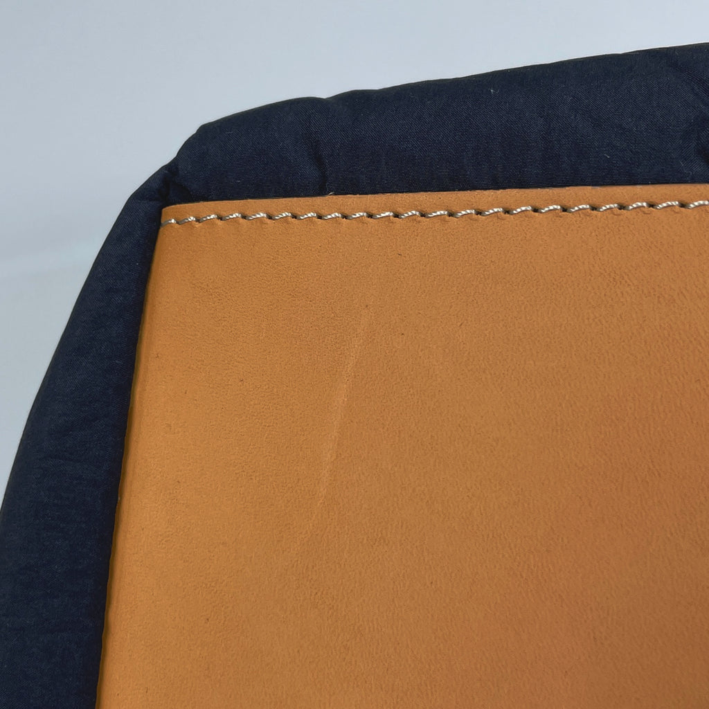 モンクレール トート ミディアム ロゴ ハンドバッグ トートバッグ ネイビー ブラウン H209E5D00006 レディース 【中古】brbag