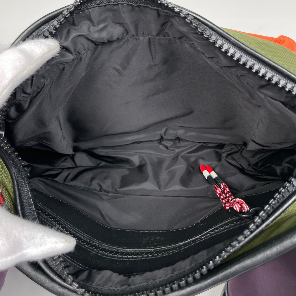 モンクレール カラーブロック ボディバッグ ショルダーバッグ ボディバッグ ナイロン マルチカラー ブラック レディース 【中古】brbag