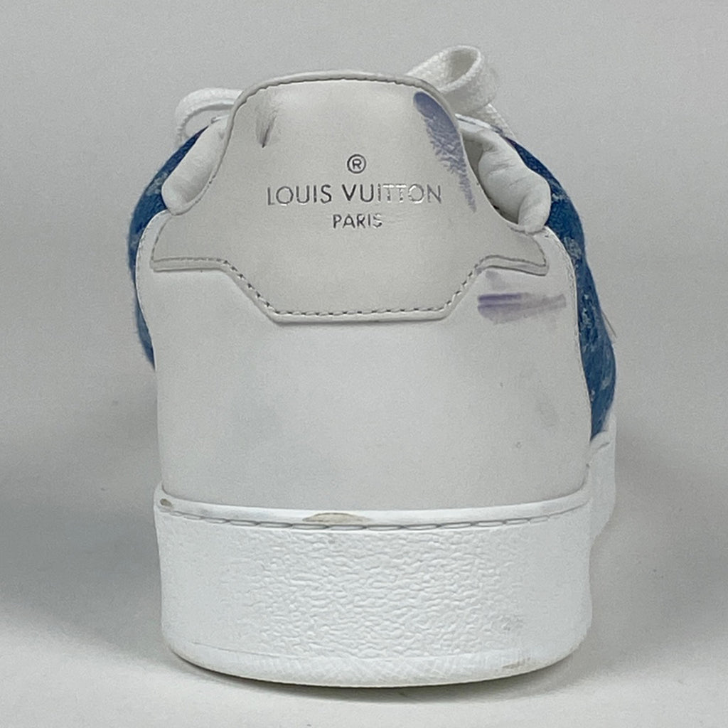 ルイ・ヴィトン リヴォリ ライン スニーカー モノグラム ローカット 靴 スニーカー モノグラムデニム ホワイト ブルー メンズ 【中古】brapp
