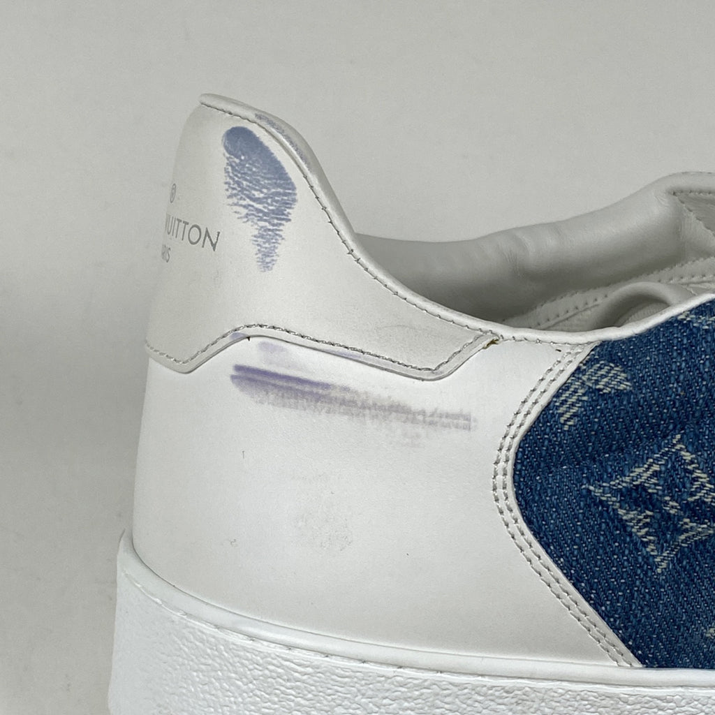 ルイ・ヴィトン リヴォリ ライン スニーカー モノグラム ローカット 靴 スニーカー モノグラムデニム ホワイト ブルー メンズ 【中古】brapp