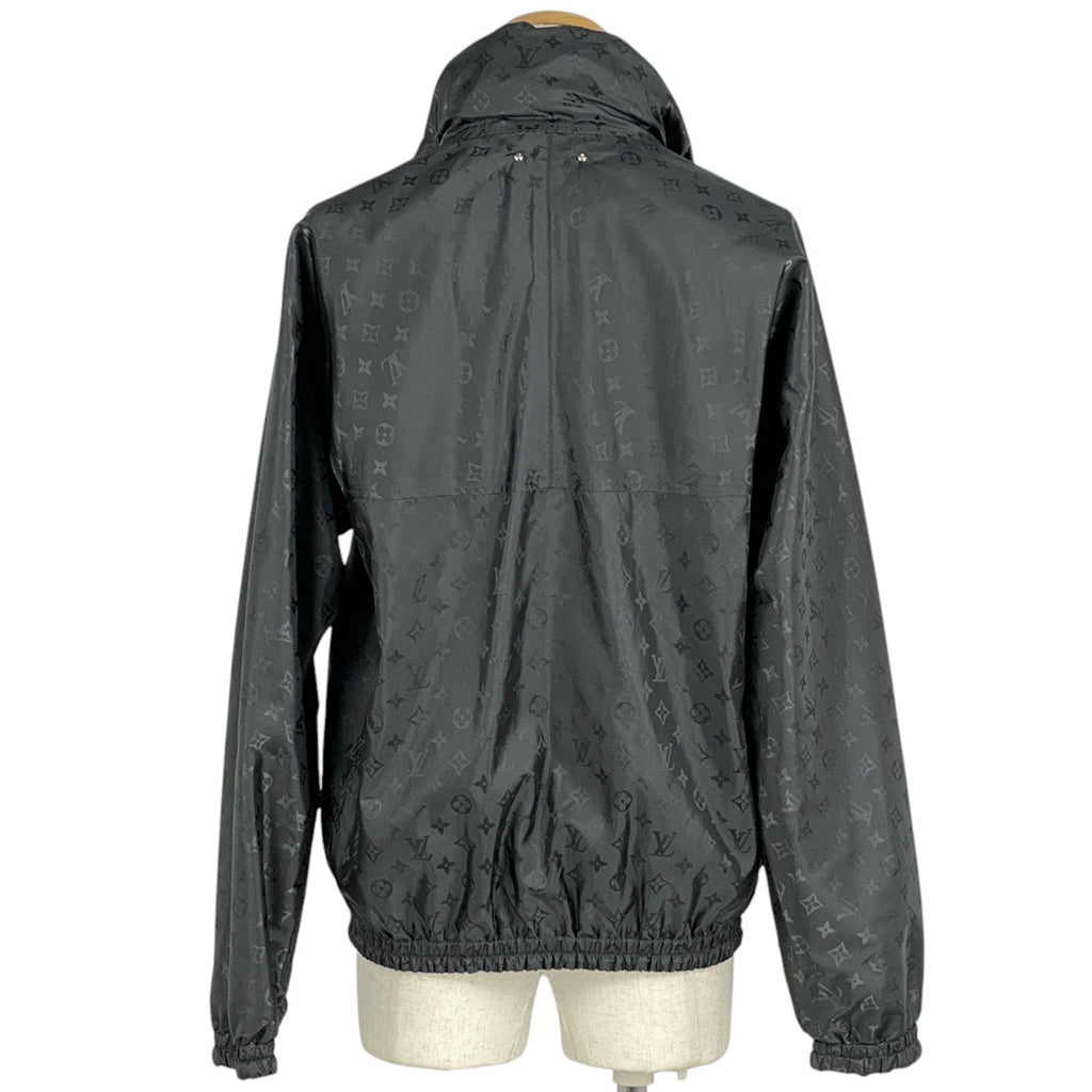 ルイ・ヴィトン モノグラム柄 リバーシブル ナイロンジャケット ブルゾン ダブルジップ アウター ナイロンジャケット ブラック グレー メンズ 【中古】brapp