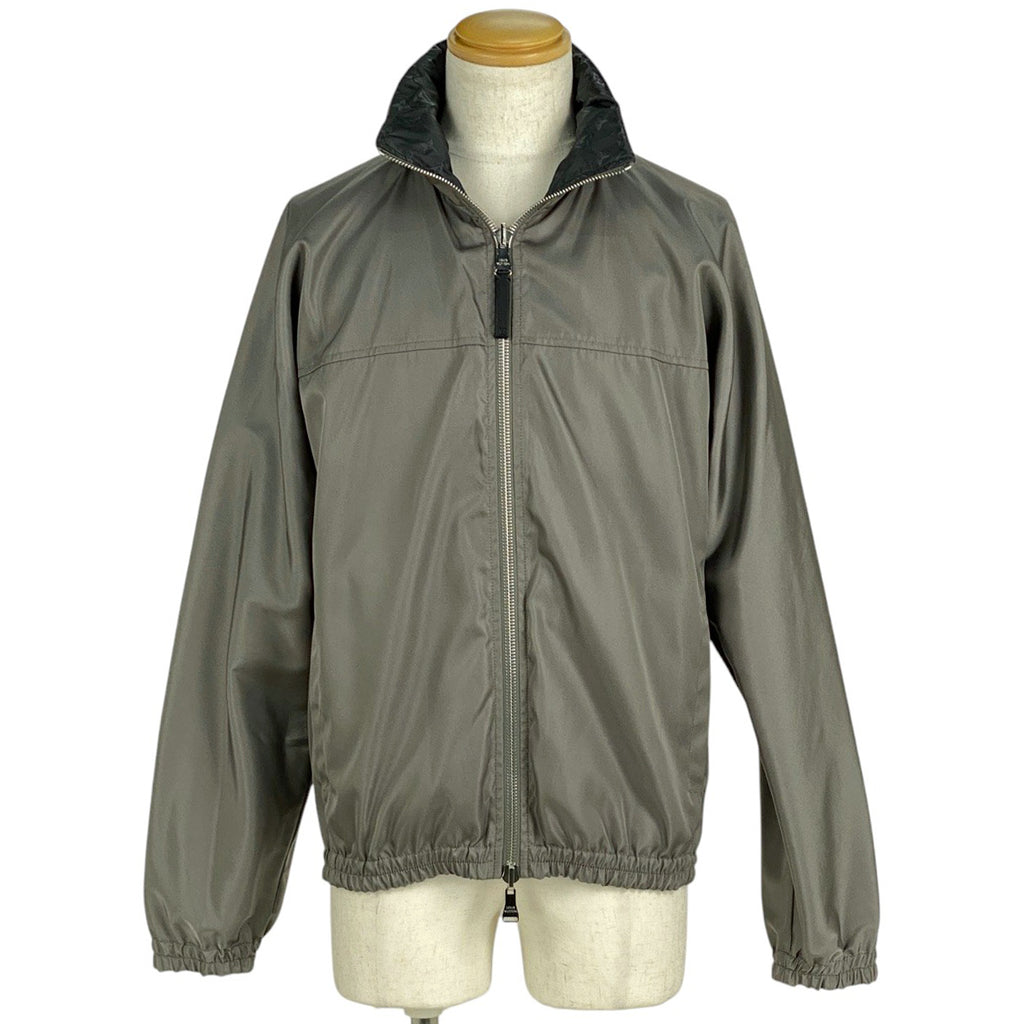 ルイ・ヴィトン モノグラム柄 リバーシブル ナイロンジャケット ブルゾン ダブルジップ アウター ナイロンジャケット ブラック グレー メンズ 【中古】brapp