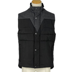 ルイ・ヴィトン ロゴボタン ベスト 切り替え アウター その他ジャケット ブラック グレー メンズ 【中古】brapp