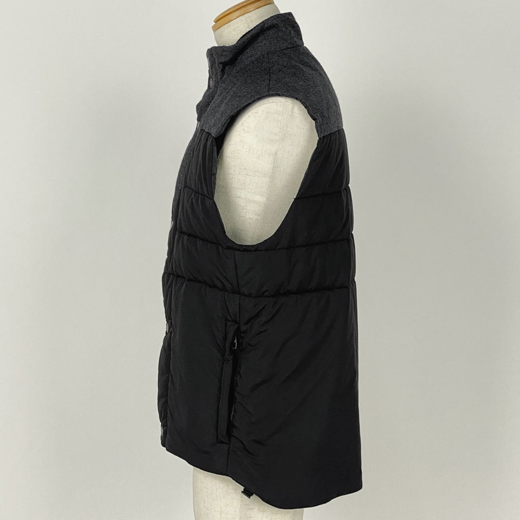 ルイ・ヴィトン ロゴボタン ベスト 切り替え アウター その他ジャケット ブラック グレー メンズ 【中古】brapp