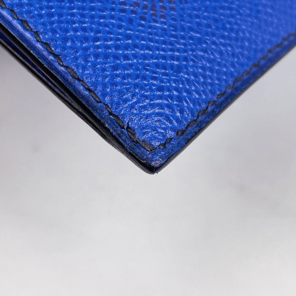 エルメス ロゴ クラッチバッグ Hロゴ クラッチバッグ クシュベル ブルー 〇V レディース 【中古】brbag