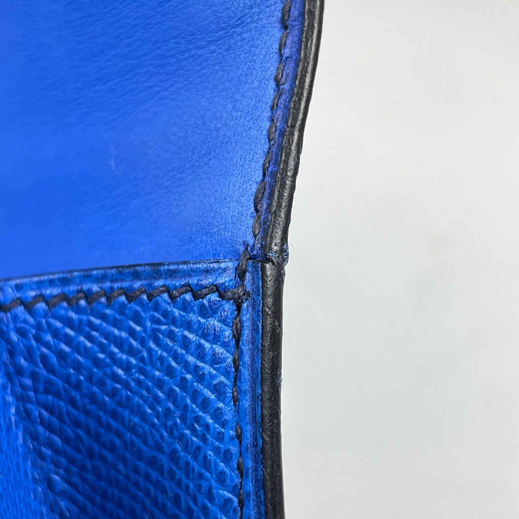 エルメス ロゴ クラッチバッグ Hロゴ クラッチバッグ クシュベル ブルー 〇V レディース 【中古】brbag