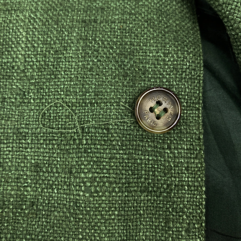 エルメス シルク ベスト ジレ CARPE DIEM トップス ベスト シルク グリーン マルチカラー メンズ 【中古】brapp