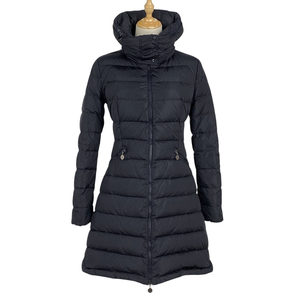 モンクレール フラメッテ ダウンコート FLAMME ダブルジップ アウター ダウンコート ネイビー レディース 【中古】brapp