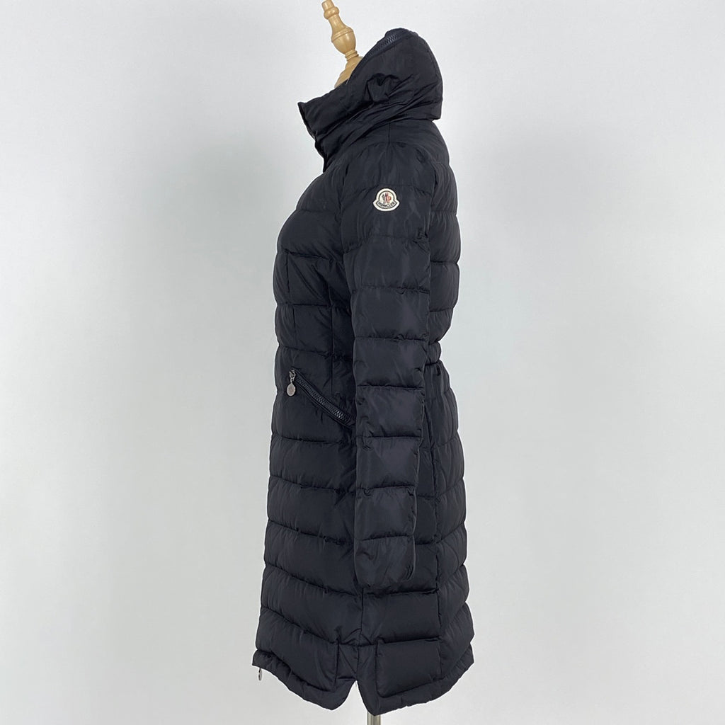 モンクレール フラメッテ ダウンコート FLAMME ダブルジップ アウター ダウンコート ネイビー レディース 【中古】brapp