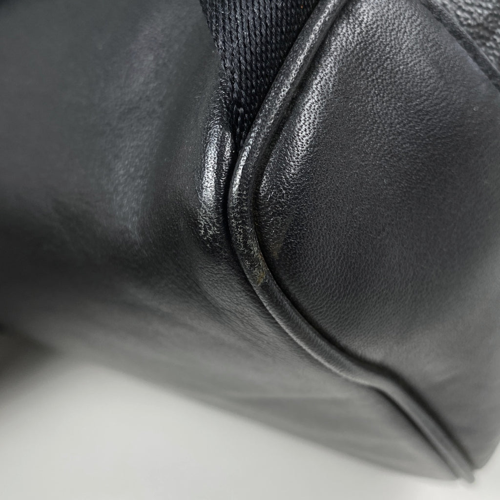 コーチ シグネチャー リュックサック ロゴ バックパック リュック コーティングキャンバス ブラック F78756 レディース 【中古】brbag