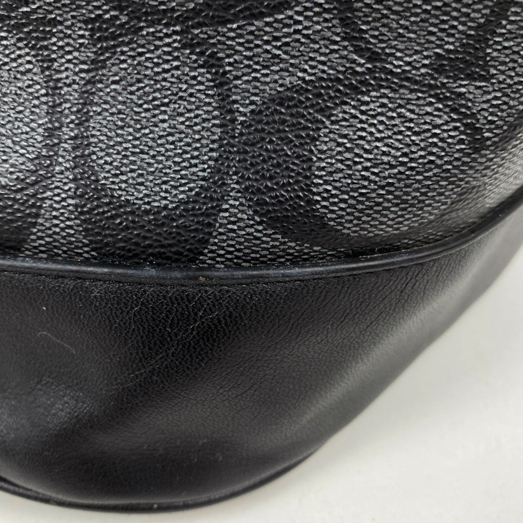 コーチ シグネチャー リュックサック ロゴ バックパック リュック コーティングキャンバス ブラック F78756 レディース 【中古】brbag