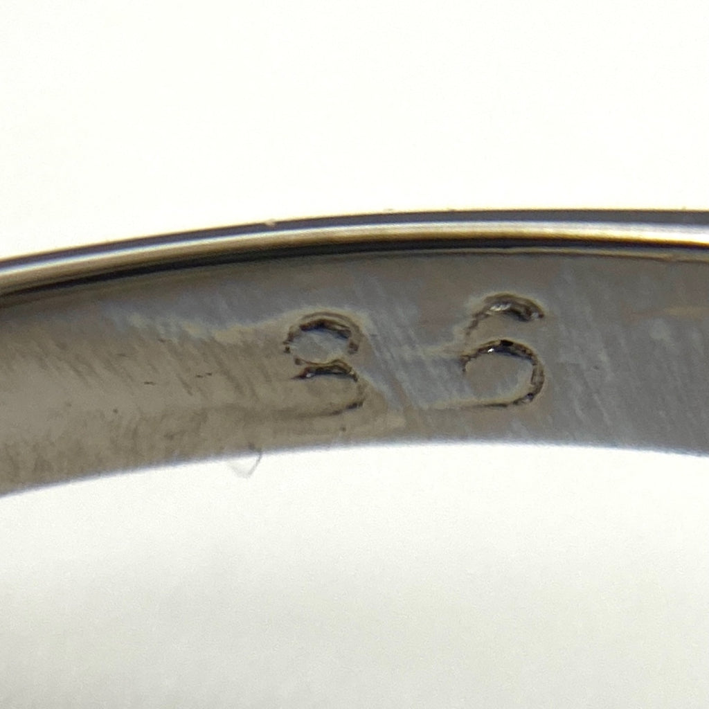 サファイア デザインリング プラチナ メレダイヤ 指輪 リング 8号 Pt850 サファイア ダイヤモンド レディース 【中古】nbjwl