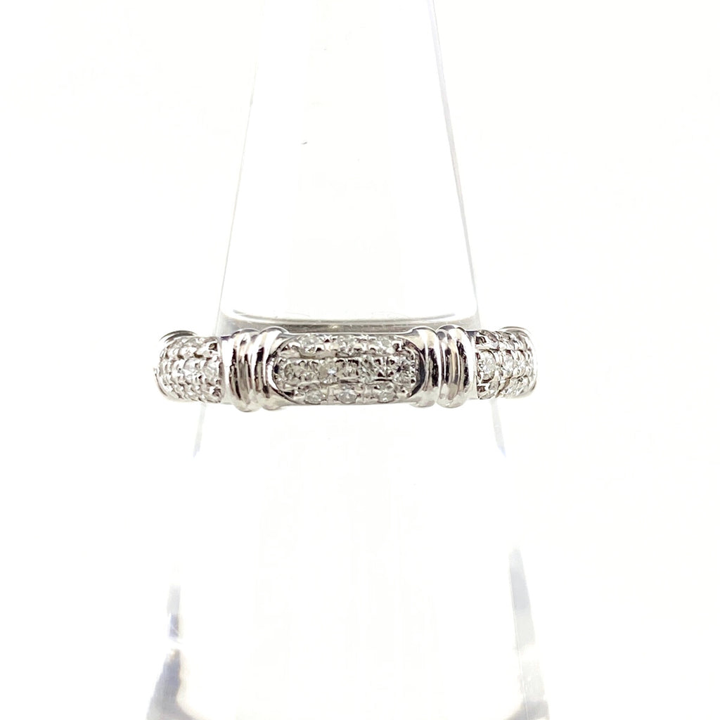 メレダイヤ デザインリング プラチナ 指輪 リング 11号 Pt900 ダイヤモンド レディース 【中古】nbjwl