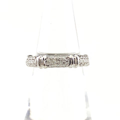 メレダイヤ デザインリング プラチナ 指輪 リング 11号 Pt900 ダイヤモンド レディース 【中古】nbjwl