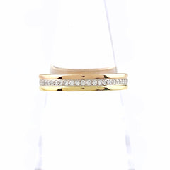 カルティエ スリーリング YG イエローゴールド 指輪 メレダイヤ スリーカラー リング 11号 750 ダイヤモンド レディース 【中古】brjwl