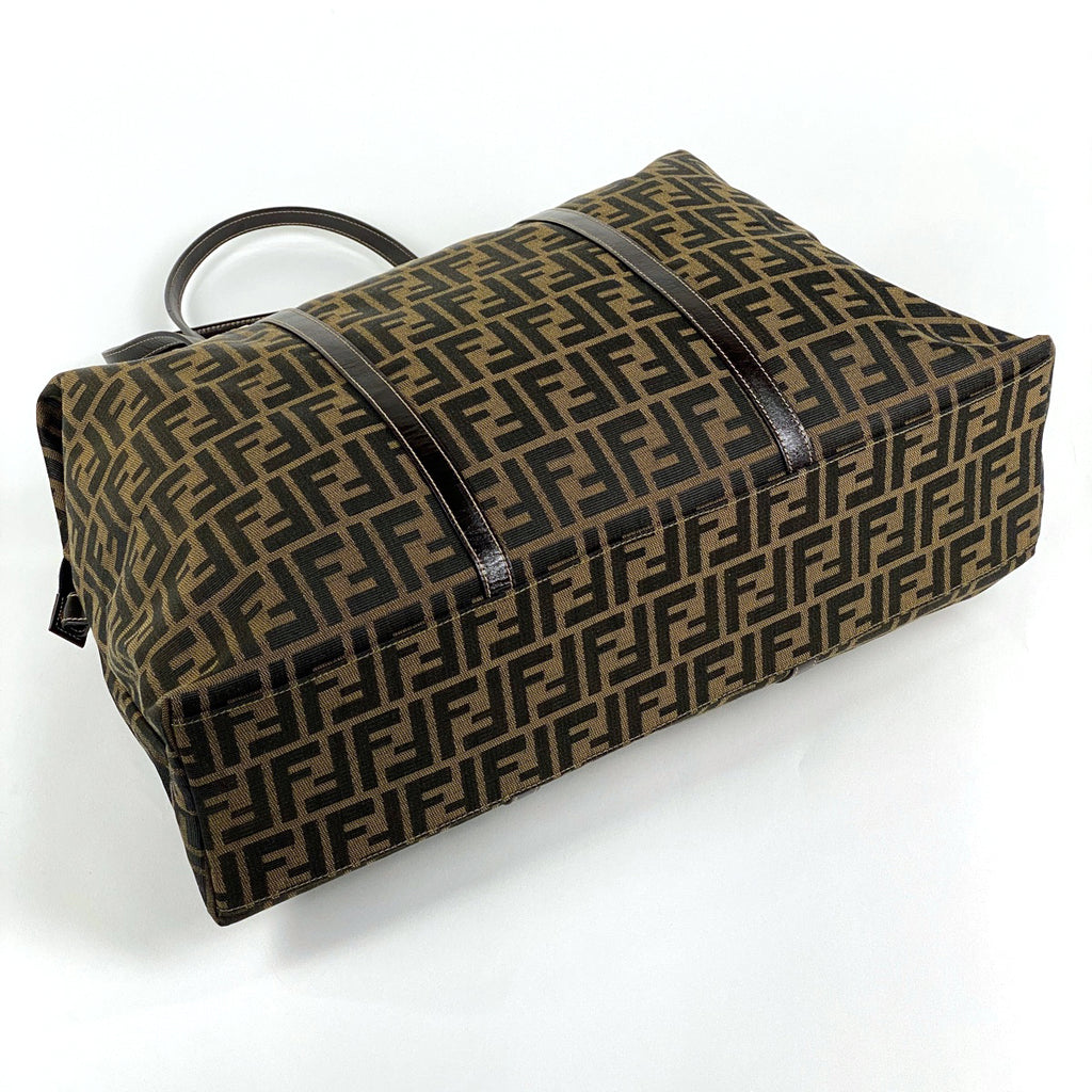 フェンディ ズッカ柄 トートバッグ 旅行バッグ トートバッグ キャンバス ブラウン 26574 レディース 【中古】brbag