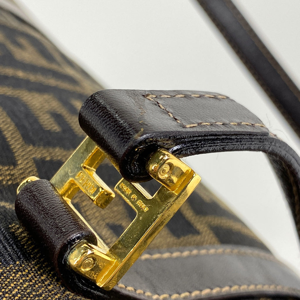 フェンディ ズッカ柄 トートバッグ 旅行バッグ トートバッグ キャンバス ブラウン 26574 レディース 【中古】brbag