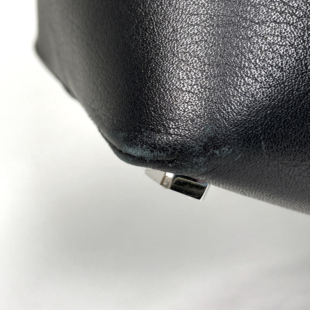 ロエベ アナグラム ハンドバッグ 手提げ ハンドバッグ レザー ブラック レディース 【中古】brbag