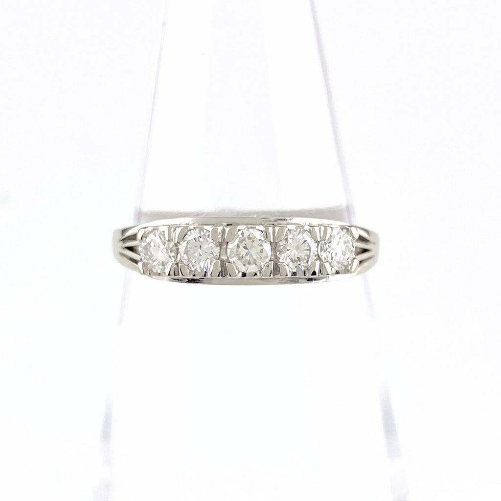 ダイヤモンド デザインリング プラチナ 指輪 リング 12号 Pt900 ダイヤモンド レディース 【中古】nbjwl