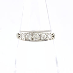 ダイヤモンド デザインリング プラチナ 指輪 リング 12号 Pt900 ダイヤモンド レディース 【中古】nbjwl