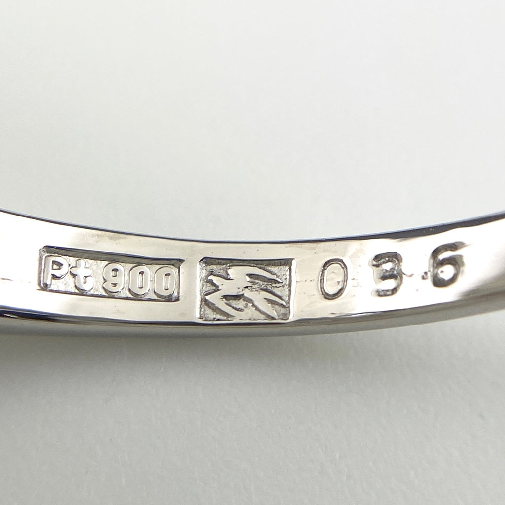 ダイヤモンド デザインリング プラチナ 指輪 リング 12号 Pt900 ダイヤモンド レディース 【中古】nbjwl