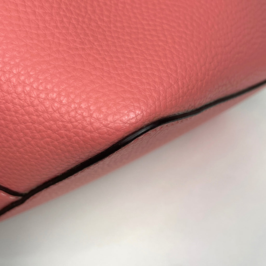 コーチ ロゴ ハンドバッグ ２WAY ショルダーバッグ ハンドバッグ レザー ピンク 91122 レディース 【中古】brbag