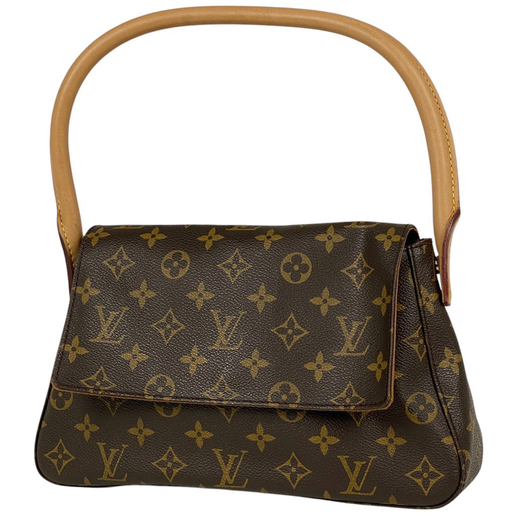 ルイ・ヴィトン ミニ ルーピング 肩掛け ワンショルダー ハンドバッグ ショルダーバッグ モノグラム ブラウン M51147 レディース 【中古】brbag
