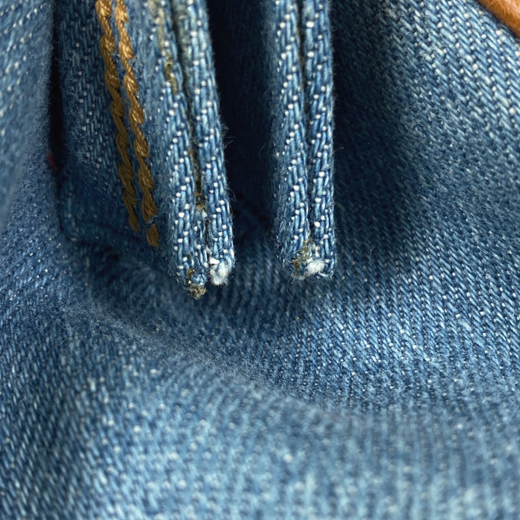 クリスチャンディオール ロゴ ハンドバッグ 刺繍 バタフライ フラワー ハンドバッグ デニム ブルー ブラウン レディース 【中古】brbag