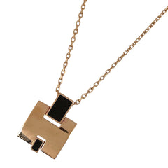 エルメス アイリーン ネックレス Hロゴ ネックレス GP ピンクゴールド レディース 【中古】bracc