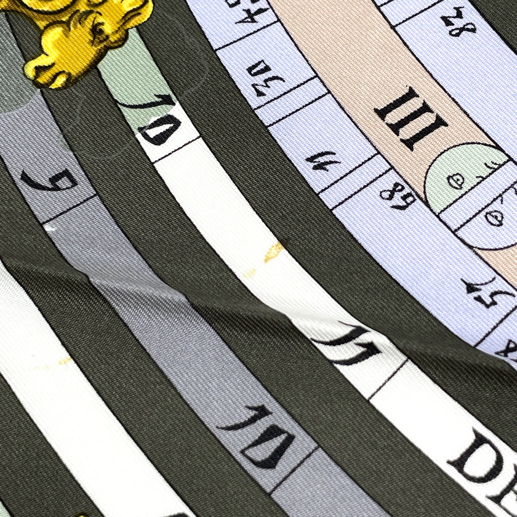 エルメス カレ 90 DIES ET HORE 占星術 太陽 スカーフ シルク ベージュ レディース 【中古】brbag