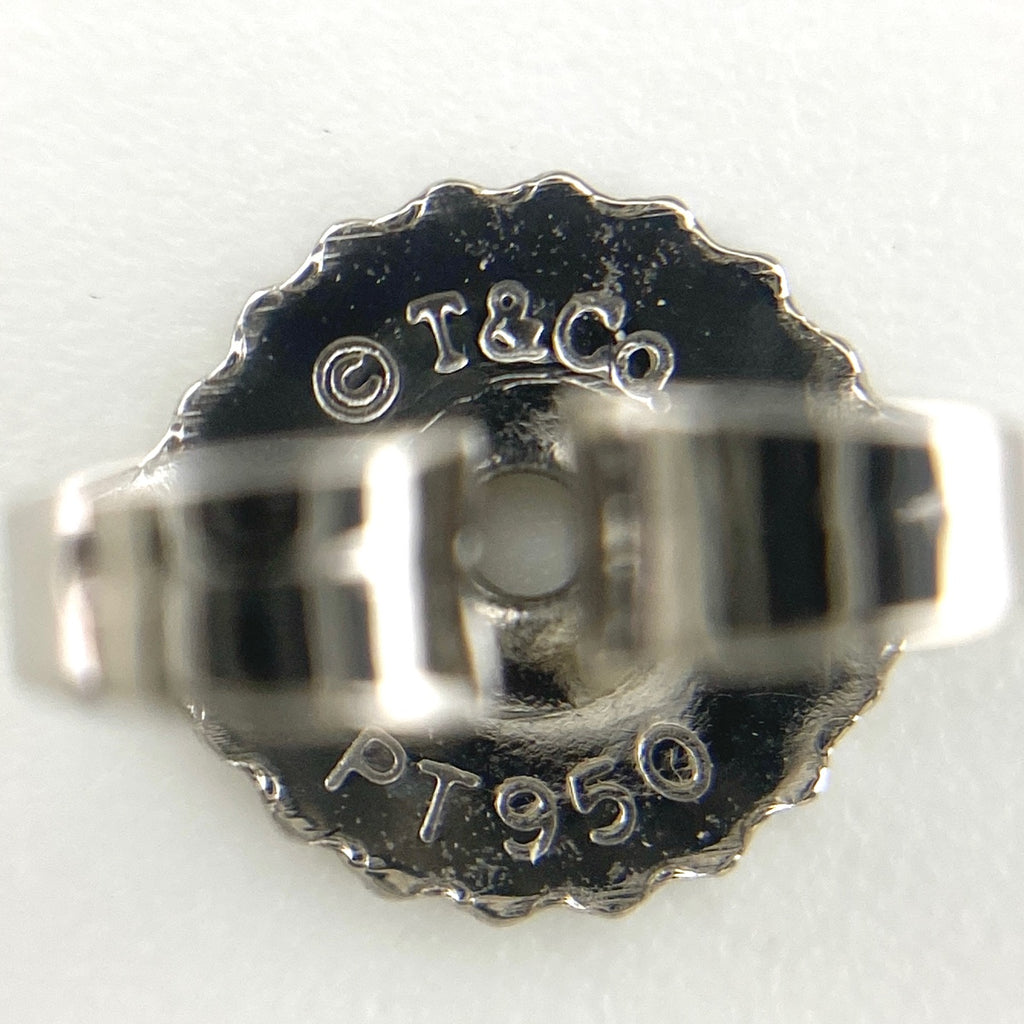 ティファニー ベゼルセット ピアス プラチナ メレダイヤ ピアス Pt950 ダイヤモンド レディース 【中古】brjwl