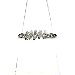 メレダイヤ デザインリング プラチナ 指輪 リング 16号 Pt900 ダイヤモンド レディース 【中古】nbjwl