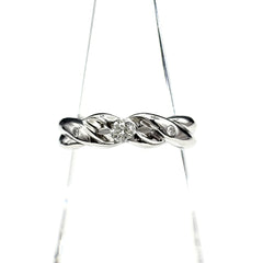 メレダイヤ デザインリング プラチナ 指輪 リング 12号 Pt900 ダイヤモンド レディース 【中古】nbjwl