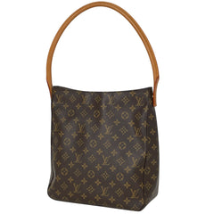 ルイ・ヴィトン ルーピング GM 肩掛け ワンショルダー ショルダーバッグ モノグラム ブラウン M51145 レディース 【中古】brbag