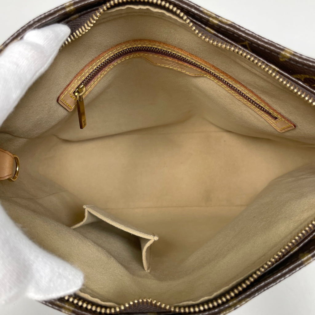 ルイ・ヴィトン ルーピング GM 肩掛け ワンショルダー ショルダーバッグ モノグラム ブラウン M51145 レディース 【中古】brbag