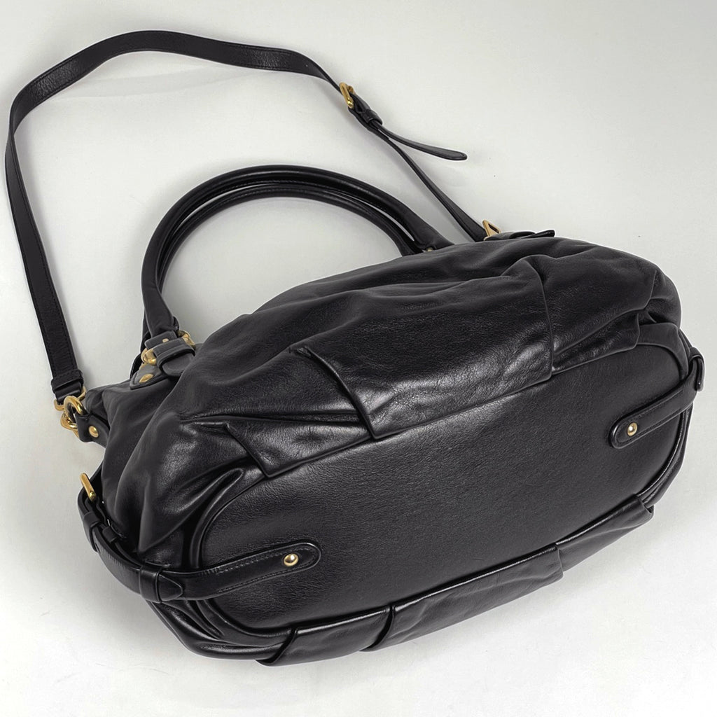 プラダ ロゴ ハンドバッグ 2WAY ショルダーバッグ ハンドバッグ レザー ネロ(ブラック) BR4281 レディース 【中古】brbag