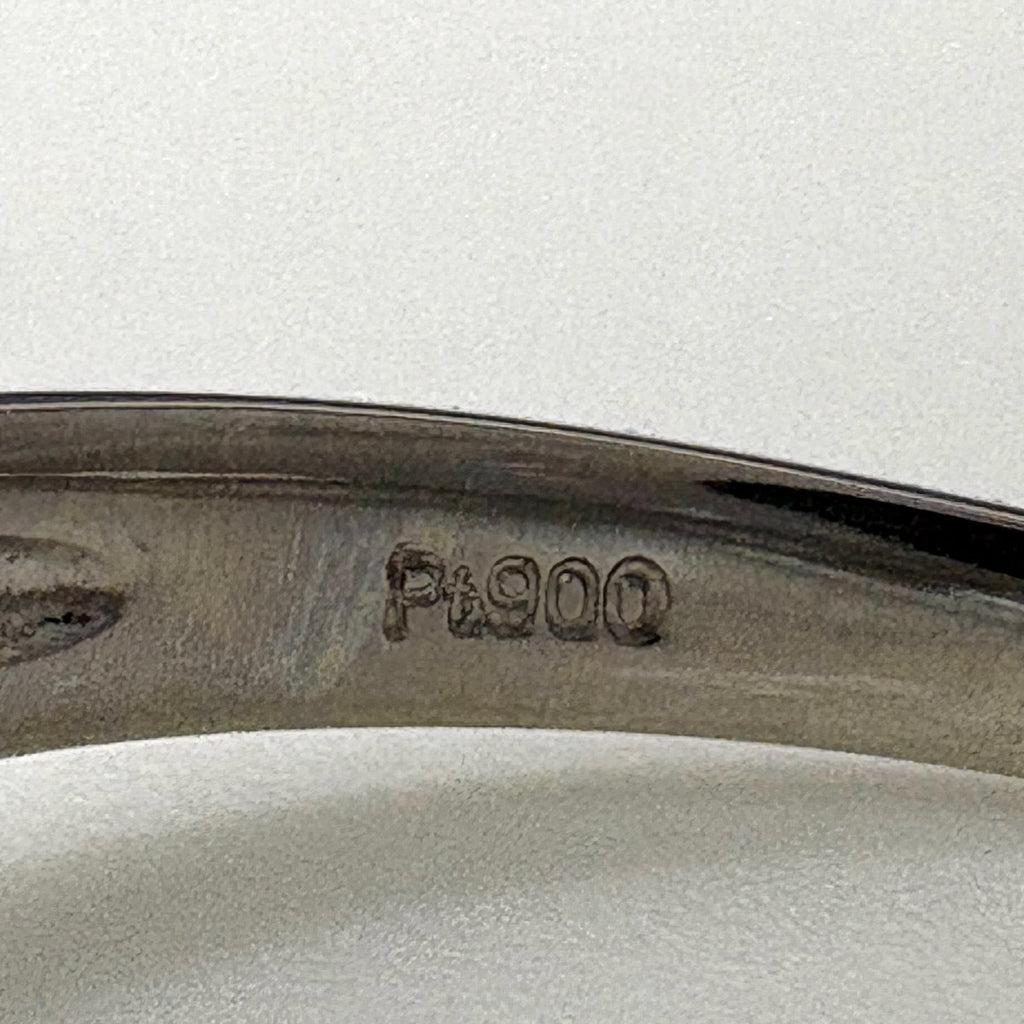 ダイヤモンド デザインリング プラチナ 指輪 メレダイヤ リング 15号 Pt900 ダイヤモンド レディース 【中古】nbjwl