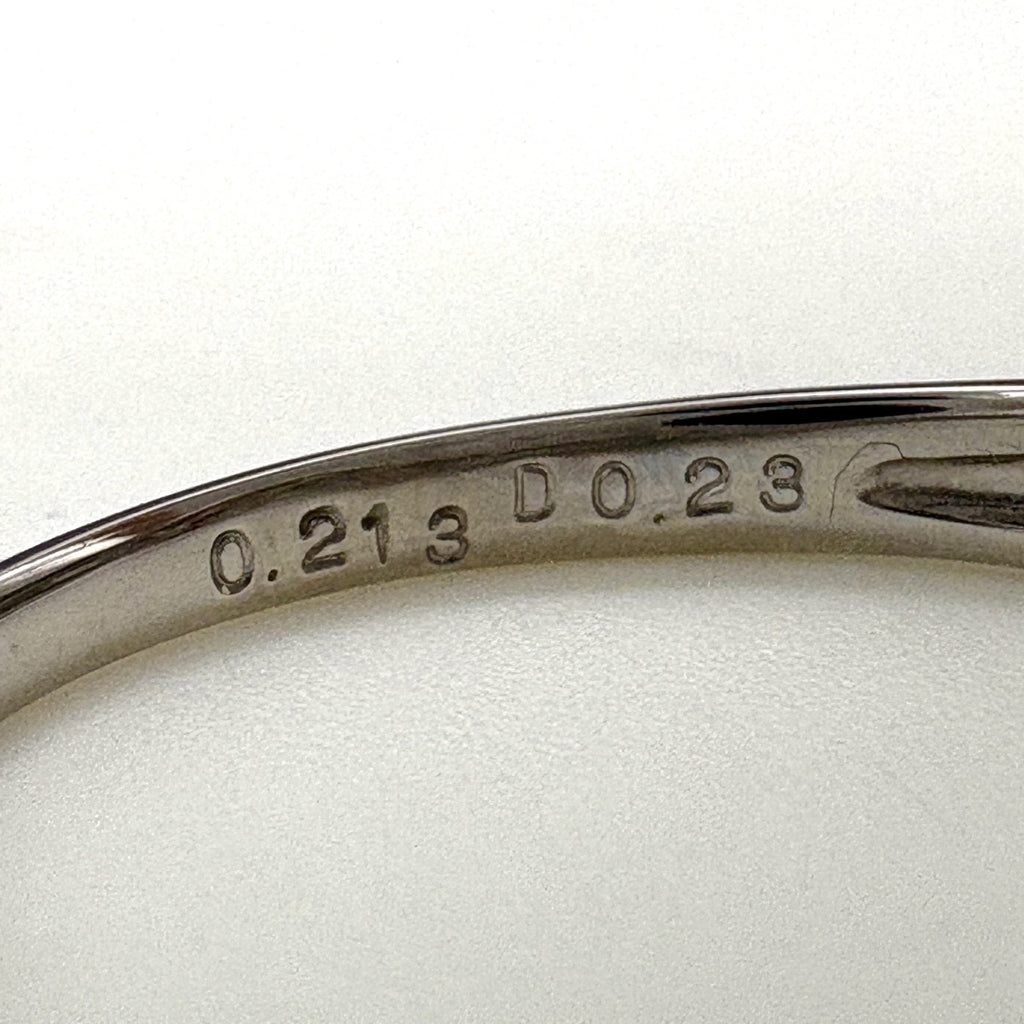 ダイヤモンド デザインリング プラチナ 指輪 メレダイヤ リング 15号 Pt900 ダイヤモンド レディース 【中古】nbjwl