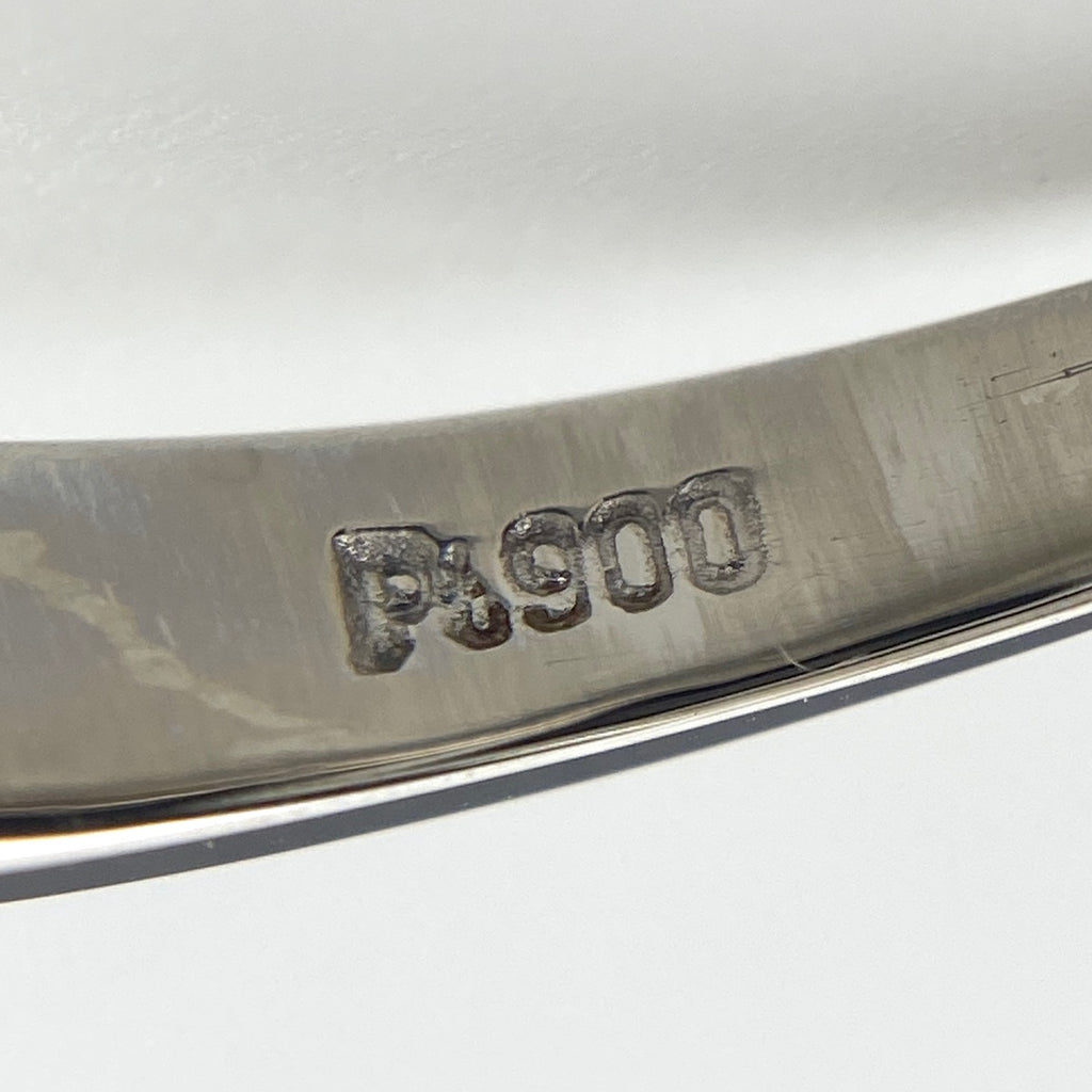 パール デザインリング プラチナ 指輪 メレダイヤ 真珠 リング 15号 Pt900 パール ダイヤモンド レディース 【中古】nbjwl