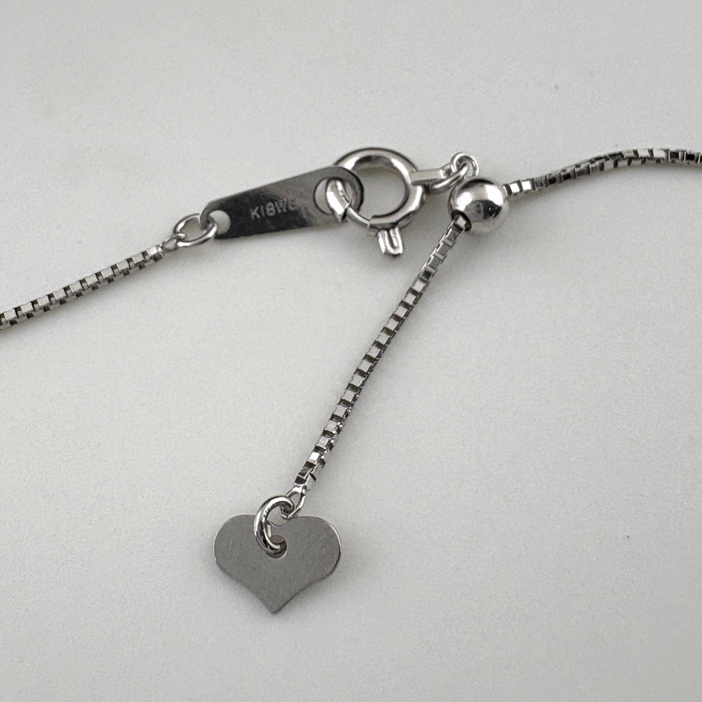 サファイア デザインネックレス WG ホワイトゴールド ペンダント ネックレス K18 WG ダイヤモンド レディース 【中古】nbjwl