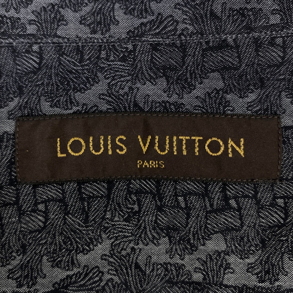 ルイ・ヴィトン 長袖シャツ クリストファーネメス トップス 長袖シャツ コットン ダークグレー メンズ 【中古】brapp