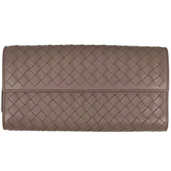 ボッテガヴェネタ イントレチャート 長財布 ナッパ 札入れ カード入れ 長財布 レザー ピンク レディース 【中古】brbag