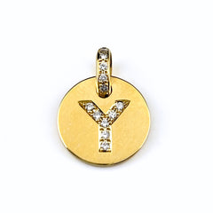 メレダイヤ デザインペンダントトップ YG イエローゴールド ペンダントトップ K18 ダイヤモンド レディース 【中古】nbjwl