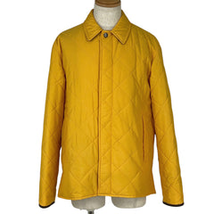 コーチ ロゴボタン ジャケット キルティング ブルゾン アウター その他ジャケット ナイロン ポリエステル イエロー メンズ 【中古】brapp