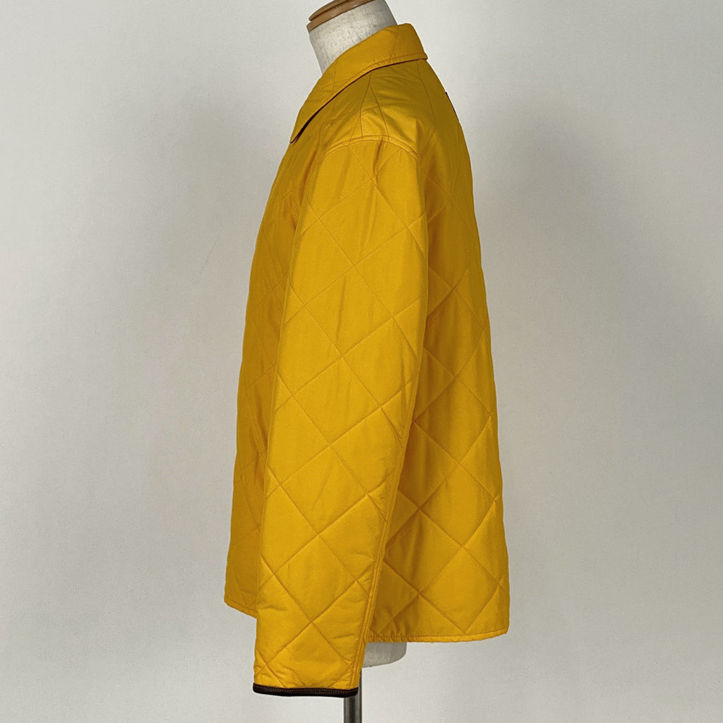 コーチ ロゴボタン ジャケット キルティング ブルゾン アウター その他ジャケット ナイロン ポリエステル イエロー メンズ 【中古】brapp