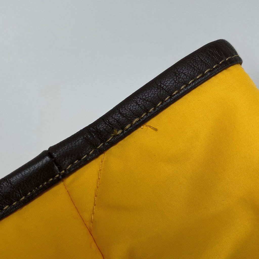 コーチ ロゴボタン ジャケット キルティング ブルゾン アウター その他ジャケット ナイロン ポリエステル イエロー メンズ 【中古】brapp