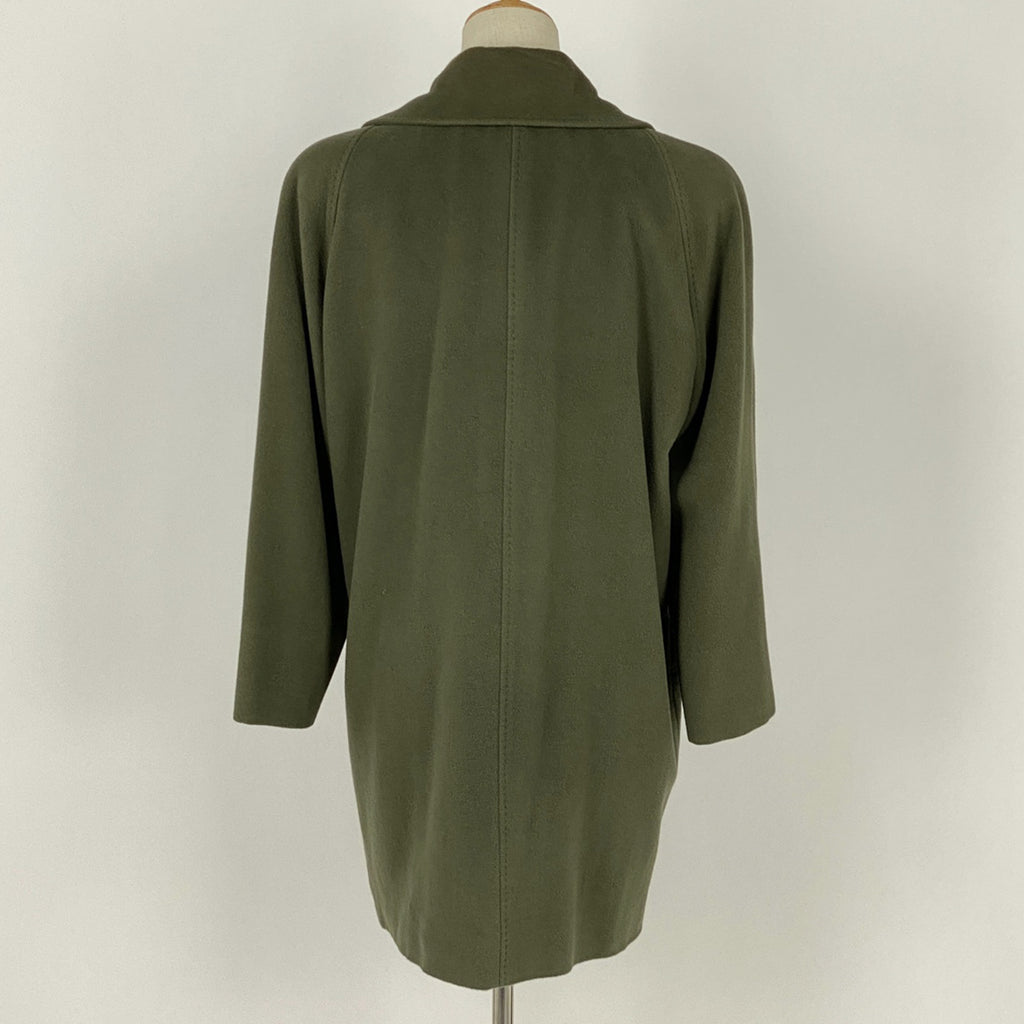 クリスチャンディオール ロゴボタン ウール コート カーキ ダブル コート その他コート グリーン レディース 【中古】brapp