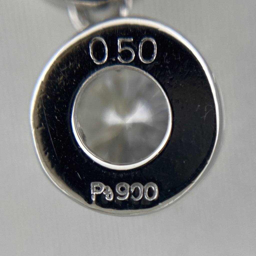 トリロジー メレダイヤ デザインネックレス プラチナ ペンダント ネックレス Pt900 Pt850 ダイヤモンド レディース 【中古】brjwl